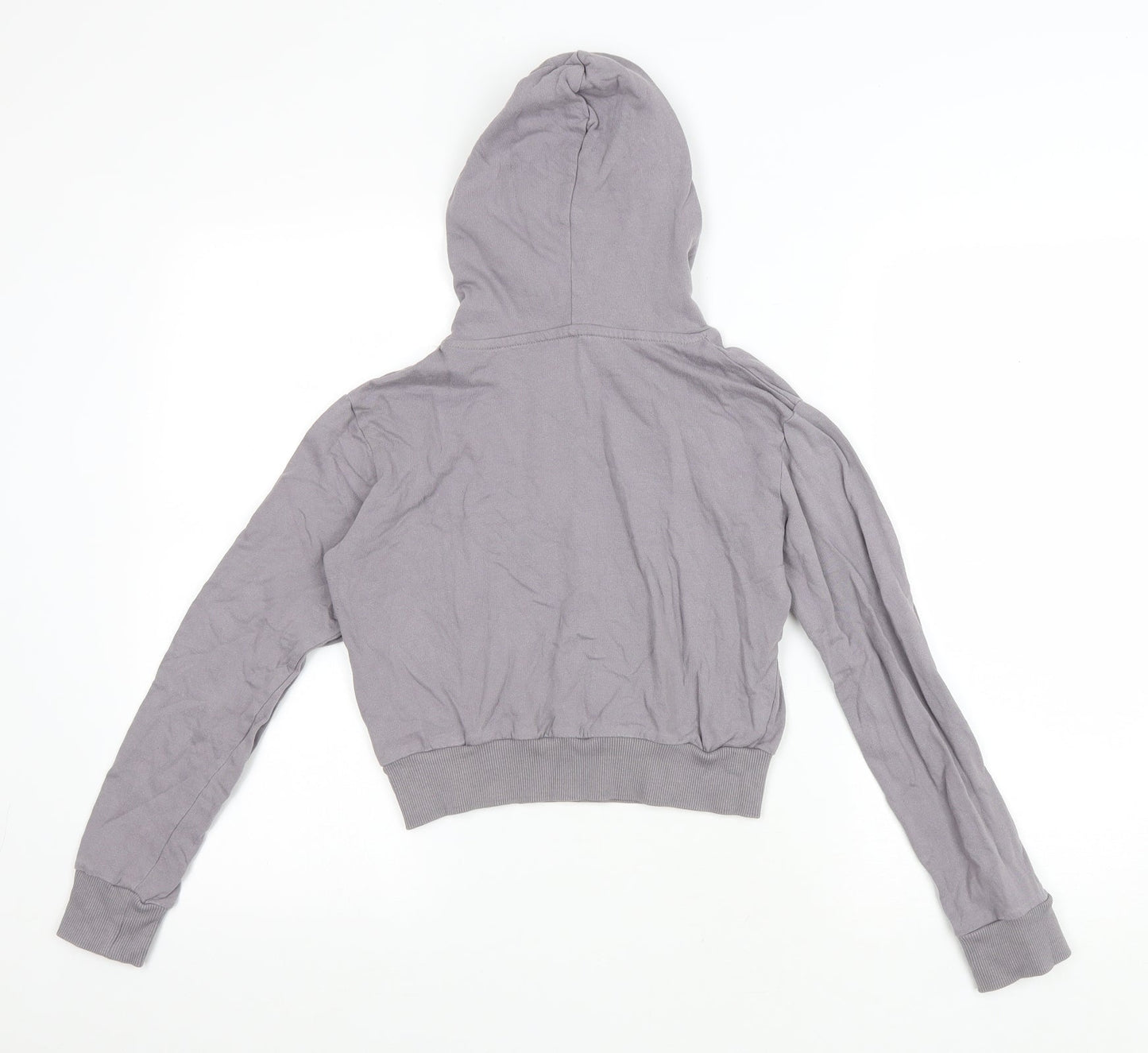 Closure Womens Grey Cotton Pullover Hoodie Size 6 Pullover