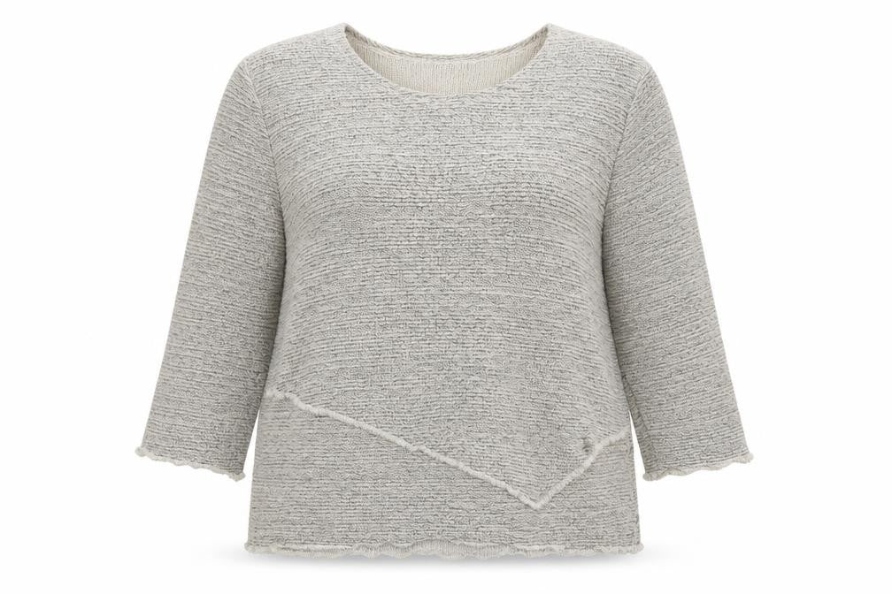 Preworn Womens Beige Collared Cotton Pullover Jumper Size XL