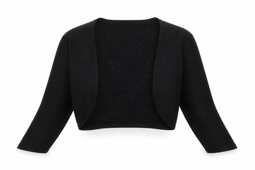 Monsoon Womens Black V-Neck Polyester Shrug Jumper Size 10