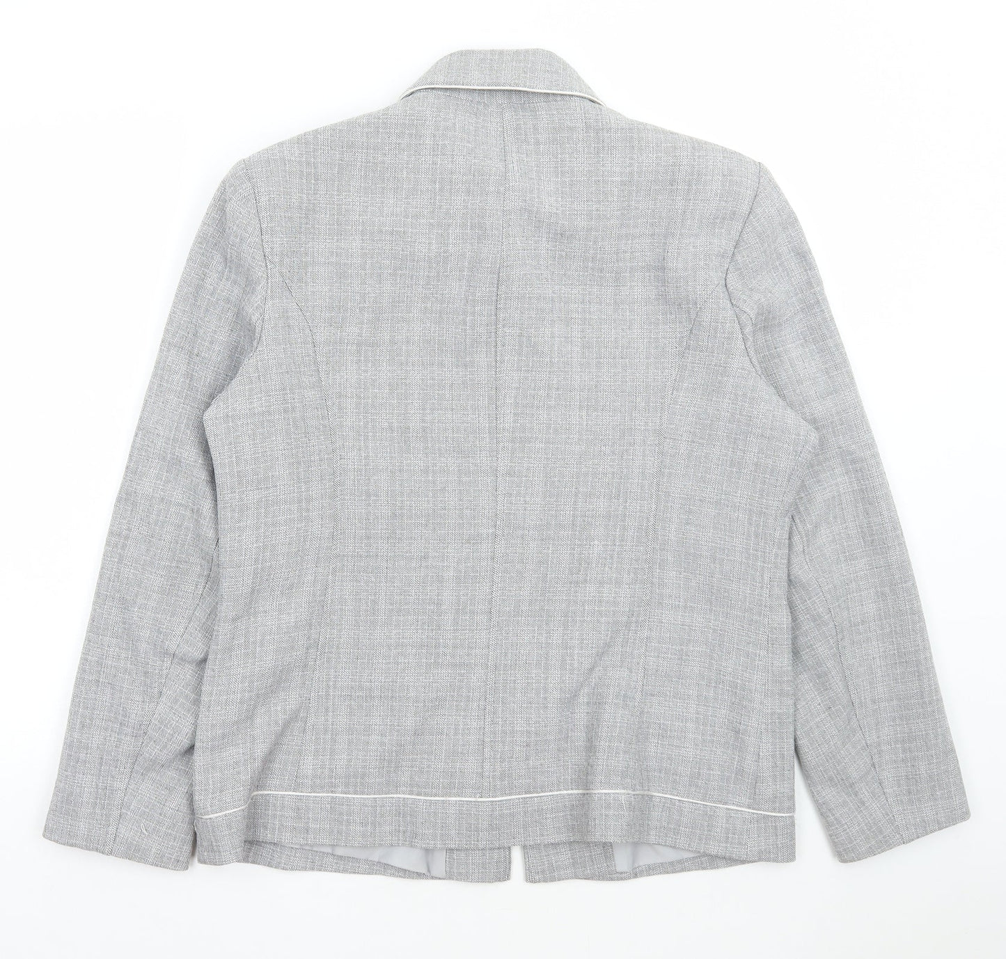 Bonmarché Womens Grey Jacket Size 14 Zip
