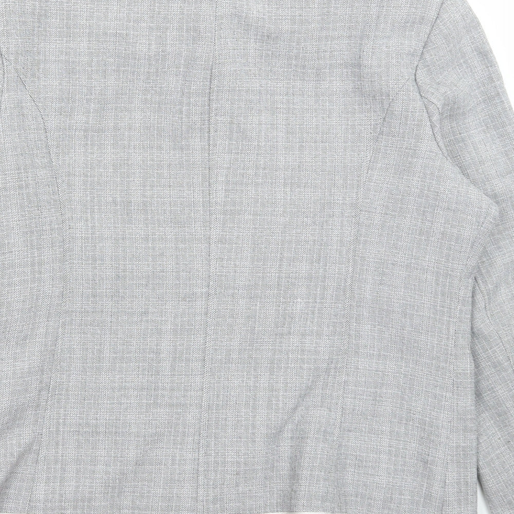 Bonmarché Womens Grey Jacket Size 14 Zip