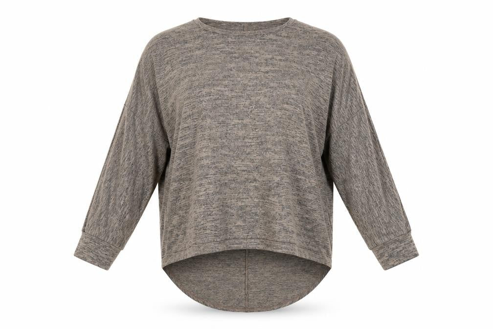 New Look Womens Beige Round Neck Polyester Pullover Jumper Size M