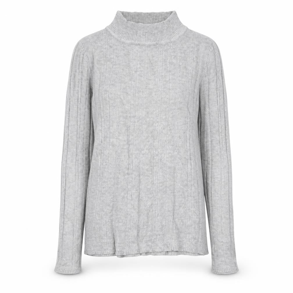 Atmosphere Womens Grey Mock Neck Viscose Pullover Jumper Size 10