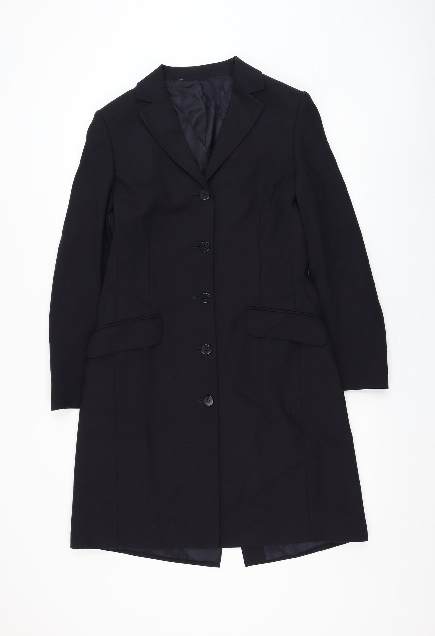 Marks and Spencer Womens Blue Jacket Blazer Size 10 Button