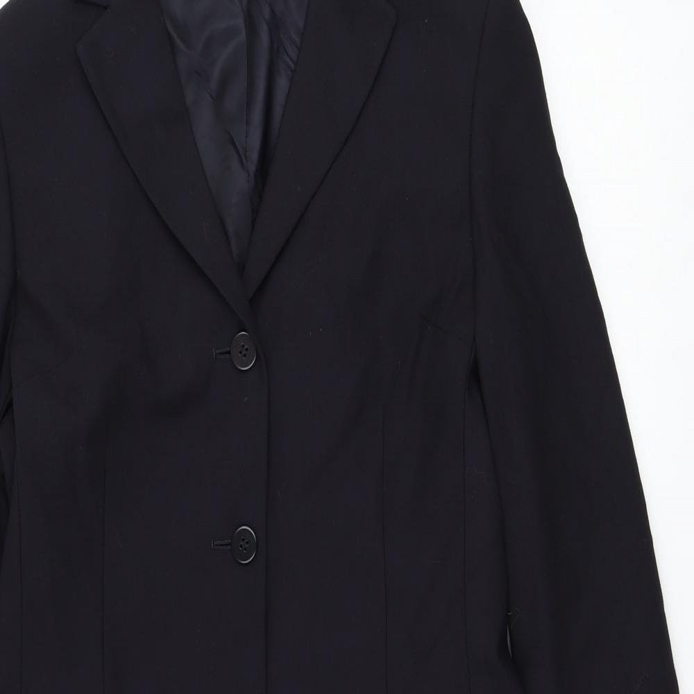 Marks and Spencer Womens Blue Jacket Blazer Size 10 Button