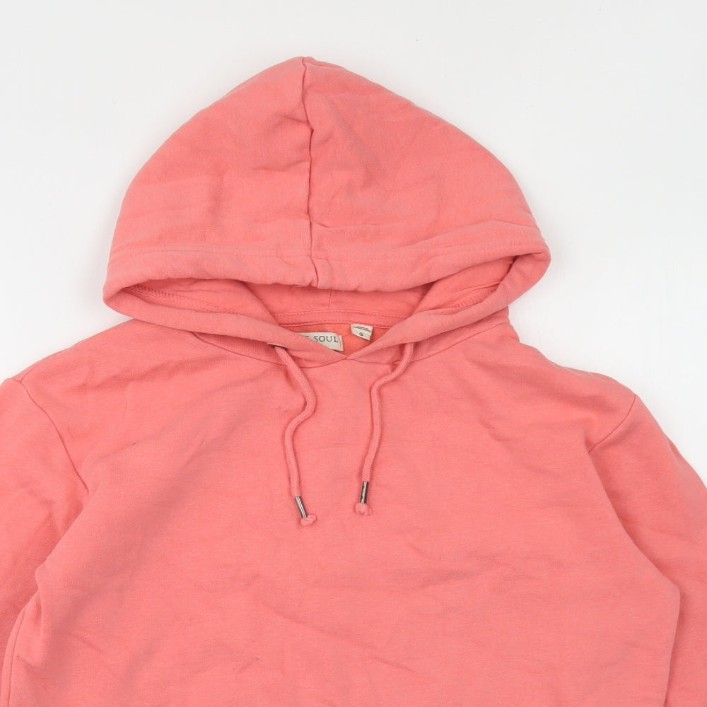 Preworn Womens Pink Cotton Pullover Hoodie Size S Pullover