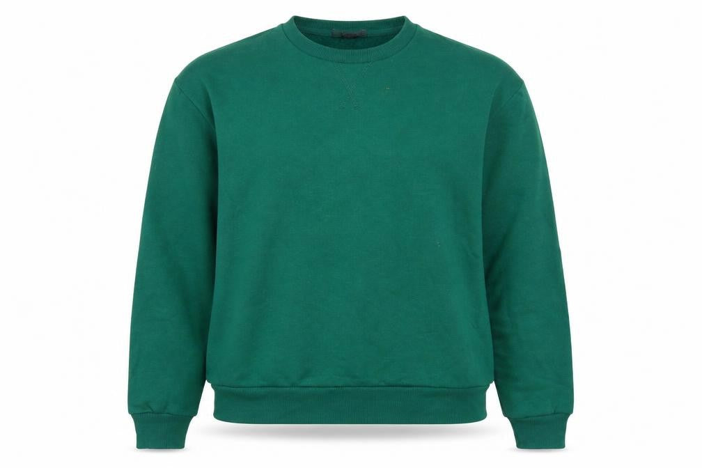 Primark Womens Green Round Neck Polyester Pullover Jumper Size M
