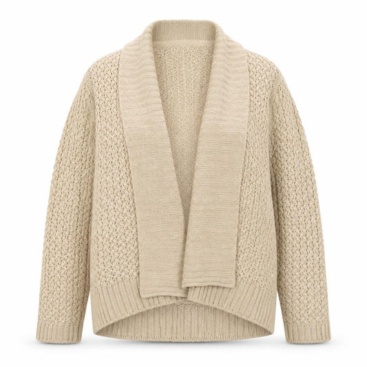 Debenhams Womens Beige V-Neck Acrylic Cardigan Jumper Size 14