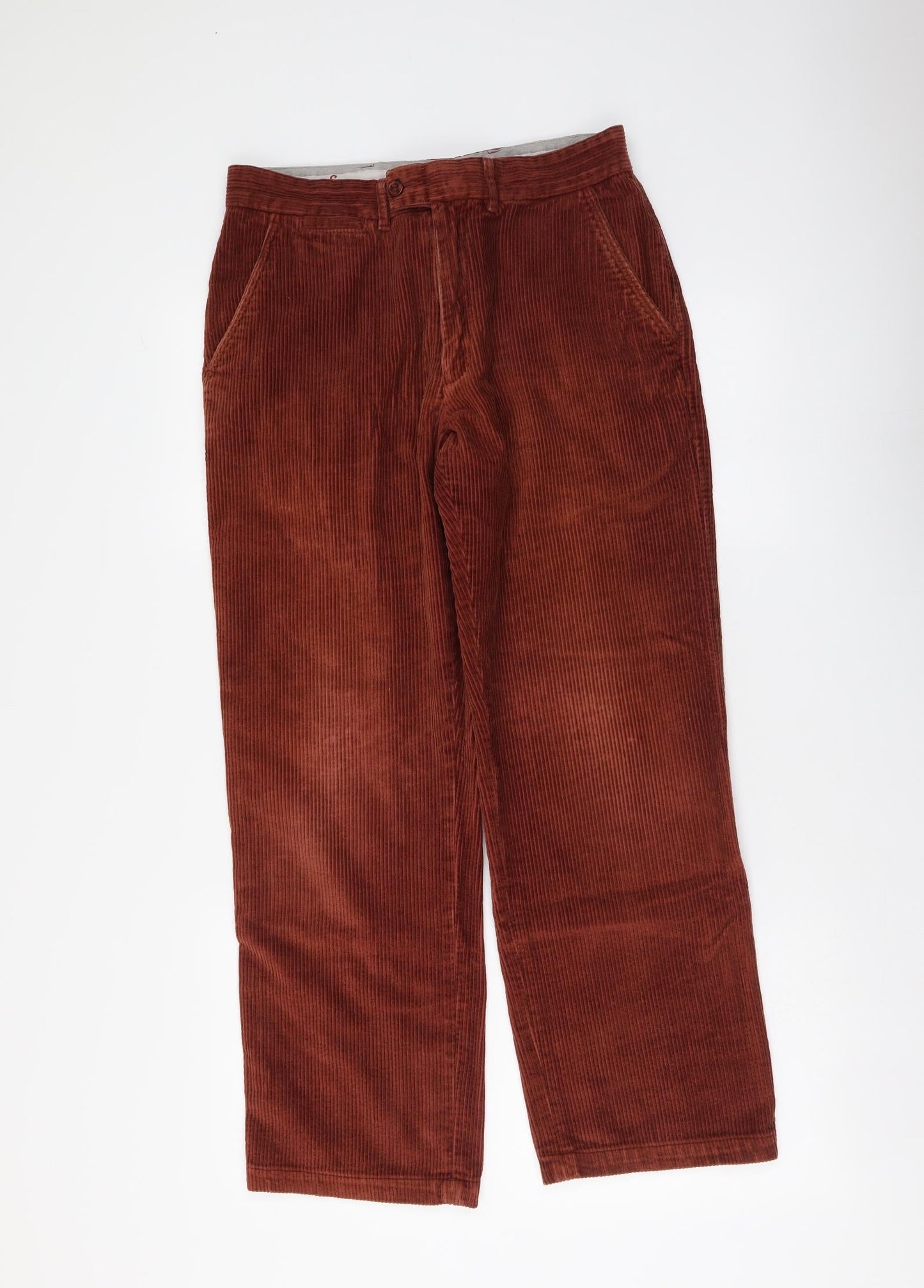 Samuel Windsor Mens Brown Cotton Straight Jeans Size 30 in L28 in Regular Zip