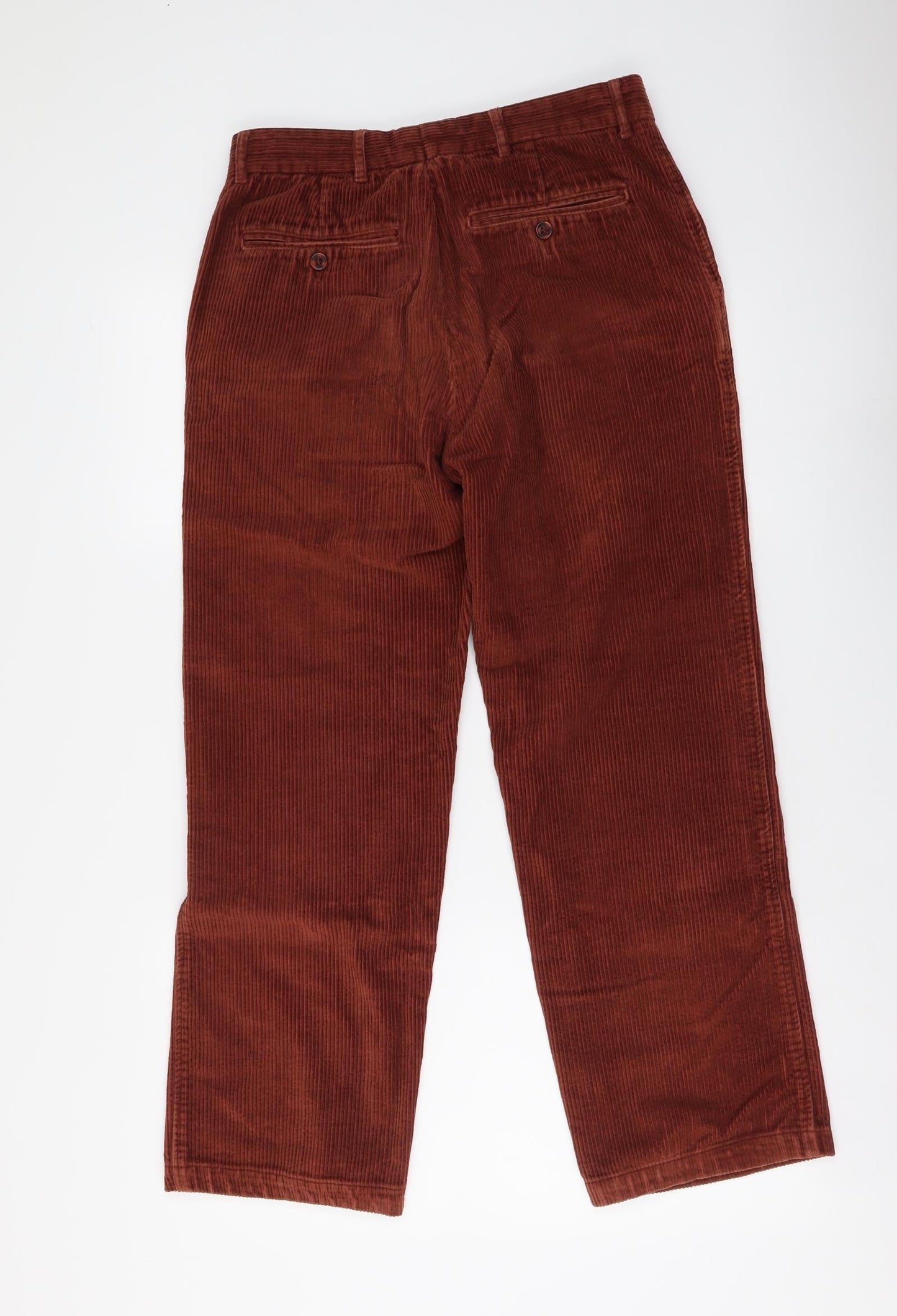 Samuel Windsor Mens Brown Cotton Straight Jeans Size 30 in L28 in Regular Zip