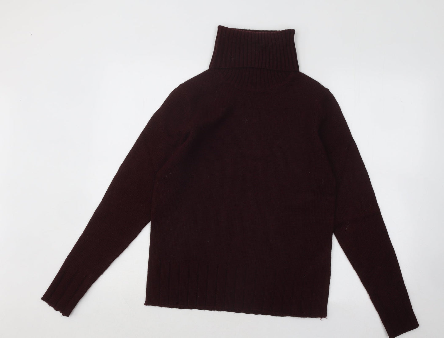 Sfera Womens Purple Roll Neck Acrylic Pullover Jumper Size M