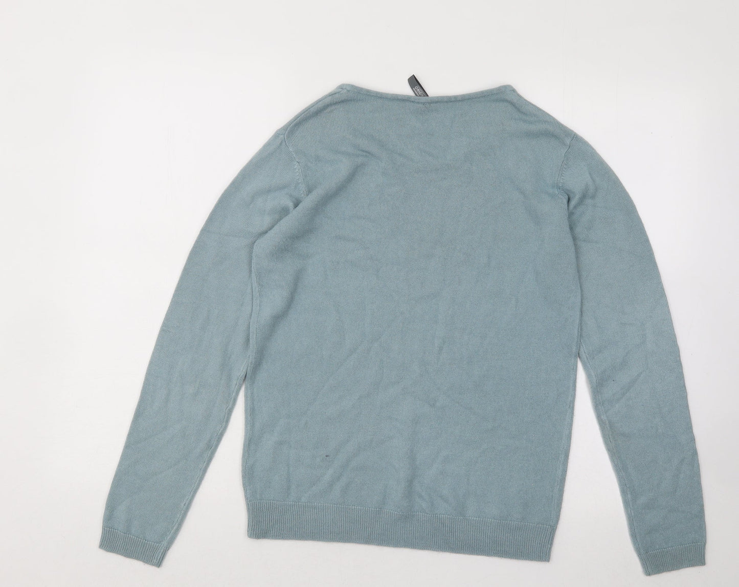 Originals Womens Blue Round Neck Acrylic Pullover Jumper Size 10