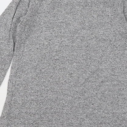 Next Womens Grey Round Neck Viscose Pullover Jumper Size 10