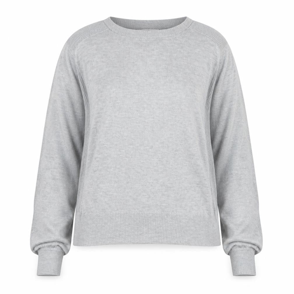 NEXT Womens Grey Round Neck Polyester Pullover Jumper Size 10 - Bell Sleeve