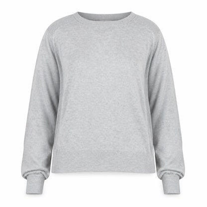 Next Womens Grey Round Neck Polyester Pullover Jumper Size 10 - Bell Sleeve