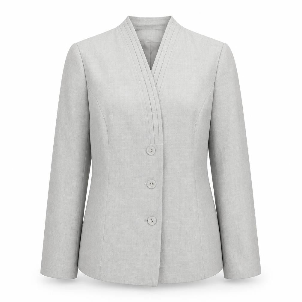 Wardrobe Womens Grey Polyester Jacket Blazer Size 16