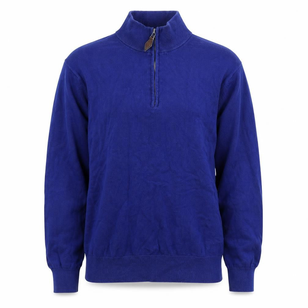 Harvey & Jones Mens Blue Cotton Pullover Sweatshirt Size M