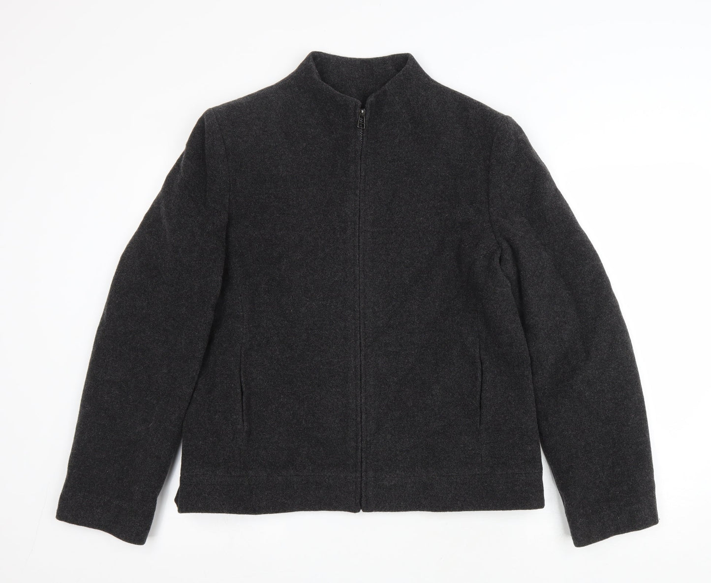 BHS Womens Grey Jacket Size 16 Zip