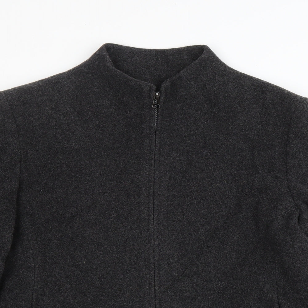 BHS Womens Grey Jacket Size 16 Zip