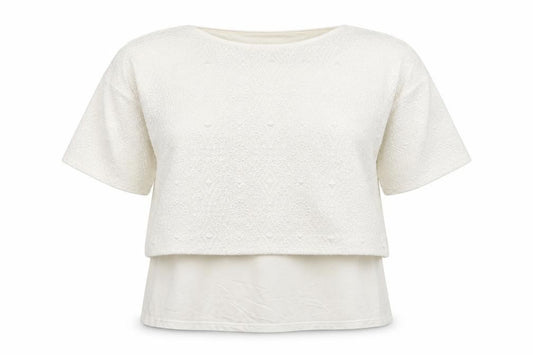 F&F Womens White Polyester Basic T-Shirt Size 12 Round Neck