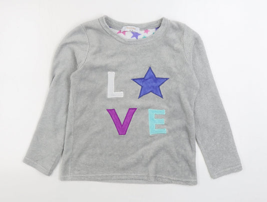 Love To Sleep Womens Grey Solid Polyester Top Pyjama Top Size 8 - Love