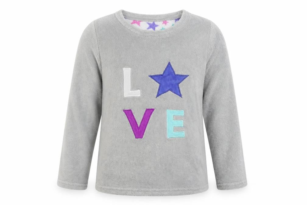 Love To Sleep Womens Grey Solid Polyester Top Pyjama Top Size 8 - Love
