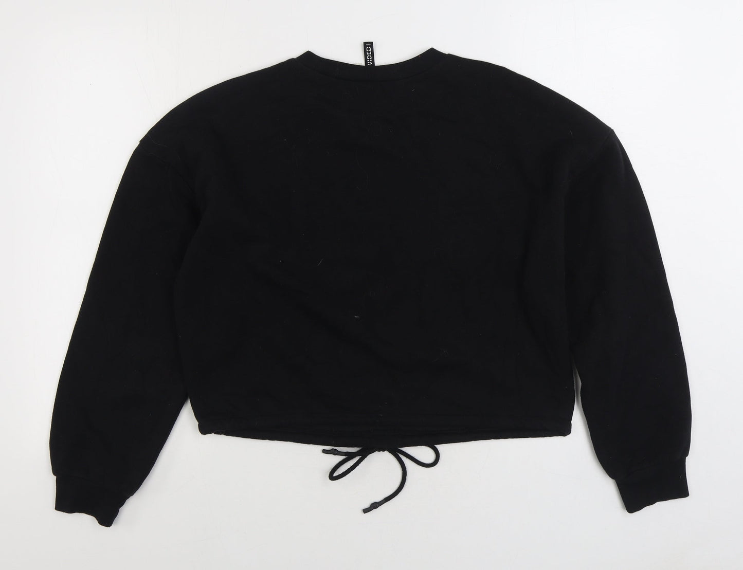 Divided by H&M Womens Black Cotton Pullover Sweatshirt Size M Pullover - Detroit