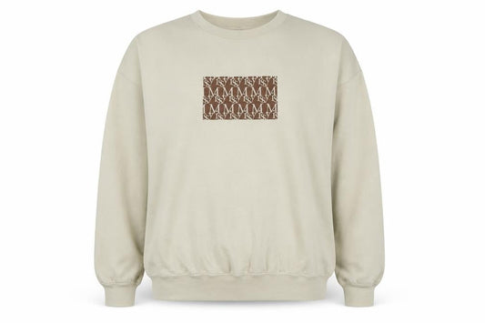 Missy Empire Womens Beige Cotton Pullover Sweatshirt Size 12 Pullover