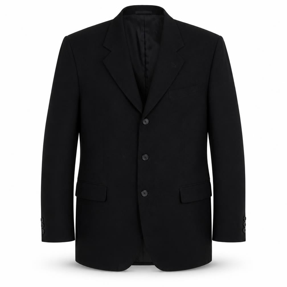 The Officer Mens Black Polyester Jacket Suit Jacket Size 44
