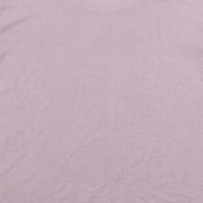 Julipa Womens Pink Round Neck Acrylic Pullover Jumper Size L