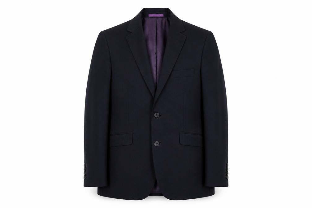 Burton Mens Blue Polyester Jacket Suit Jacket Size M