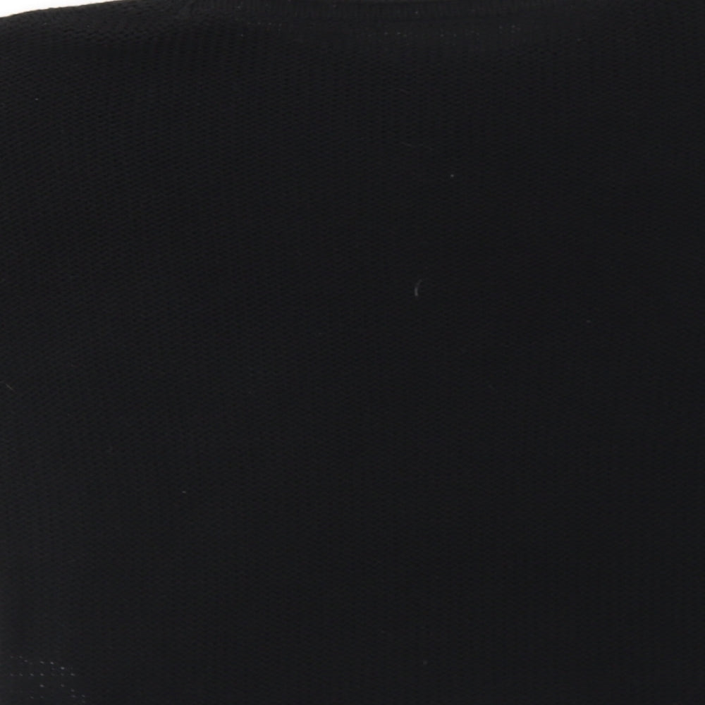 Wallis Womens Black Round Neck Acrylic Pullover Jumper Size S