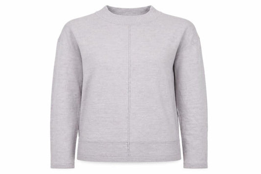 Vida Vi Womens Grey Mock Neck Acrylic Pullover Jumper Size M