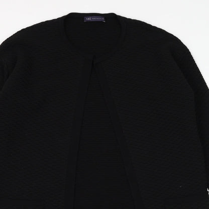 Marks & Spencer Womens Black Jacket Size 10 Hook & Eye