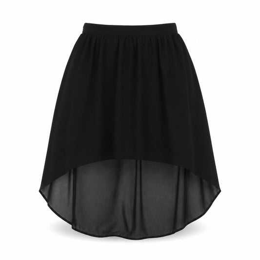 Forever 21 Womens Black Polyester Flare Skirt Size M Zip