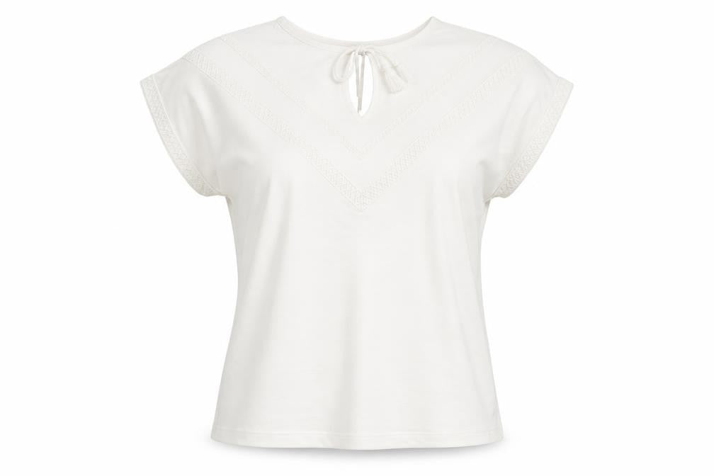 Gallery Womens White Polyester Basic Blouse Size S Round Neck