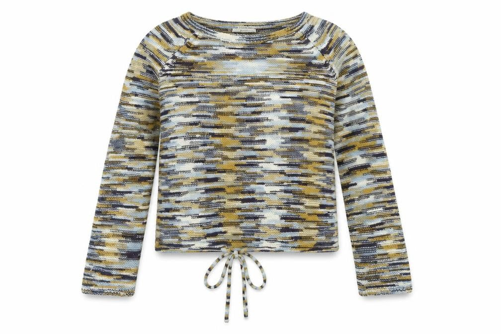 TU Womens Multicoloured Round Neck Striped Acrylic Pullover Jumper Size 12