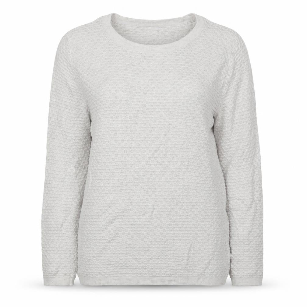 ESMARA Womens White Boat Neck Viscose Pullover Jumper Size S
