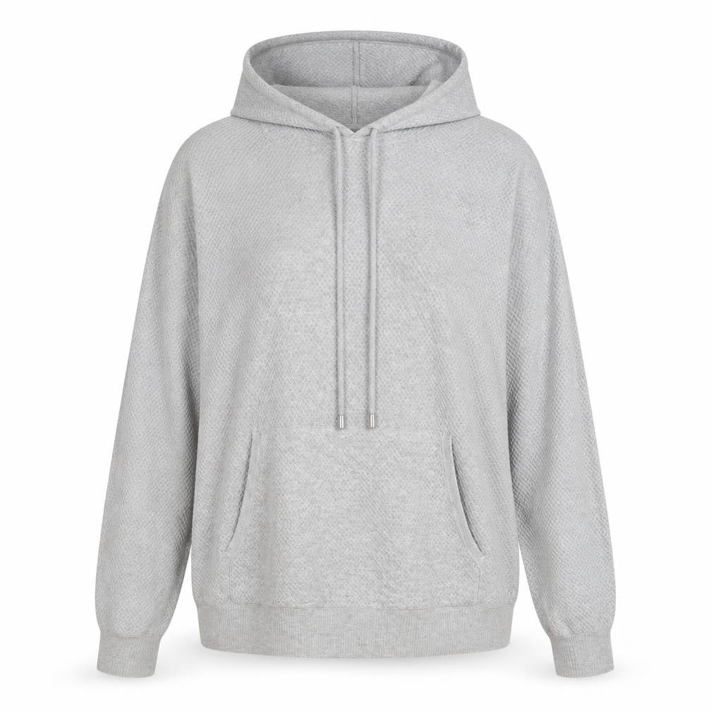 Marks & Spencer Womens Grey Viscose Pullover Hoodie Size M Pullover
