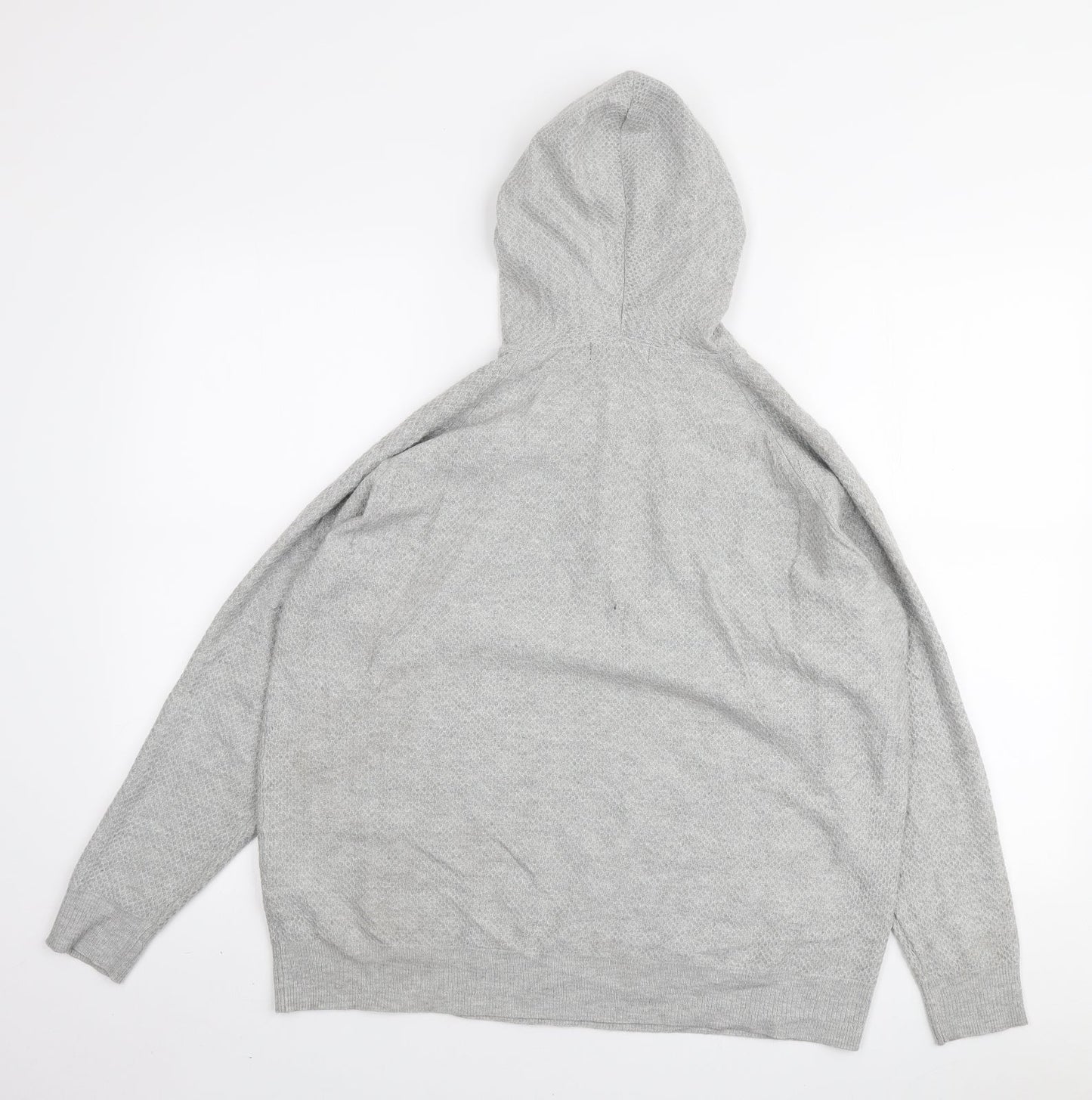 Marks and Spencer Womens Grey Viscose Pullover Hoodie Size M Pullover