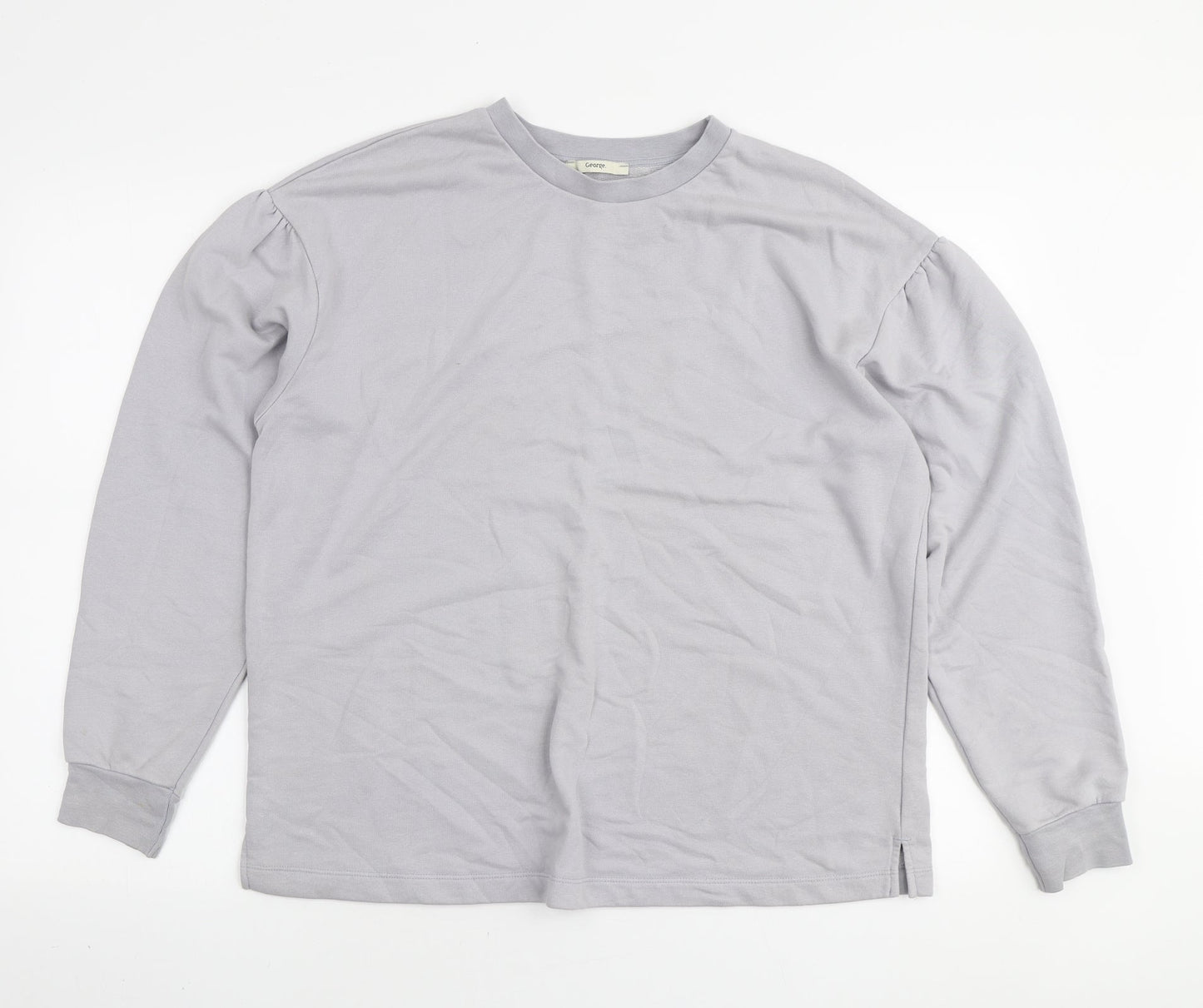 George Womens Grey Cotton Pullover Sweatshirt Size M Pullover