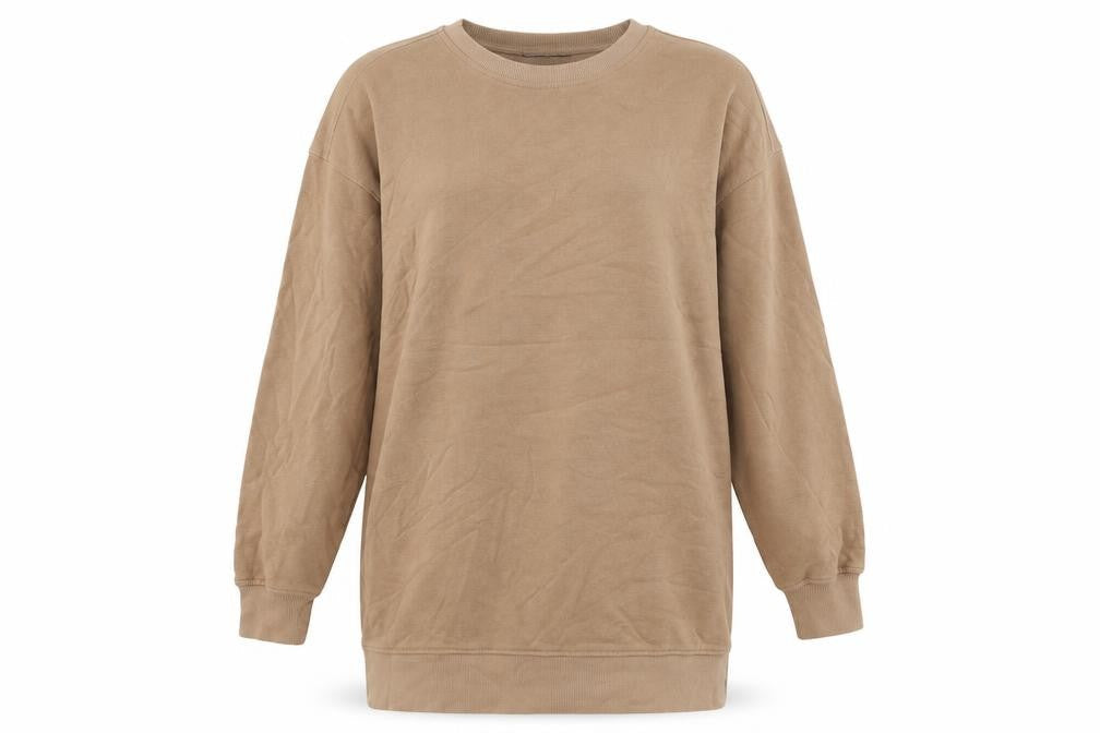 Nutmeg Womens Brown Cotton Pullover Sweatshirt Size 8 Pullover