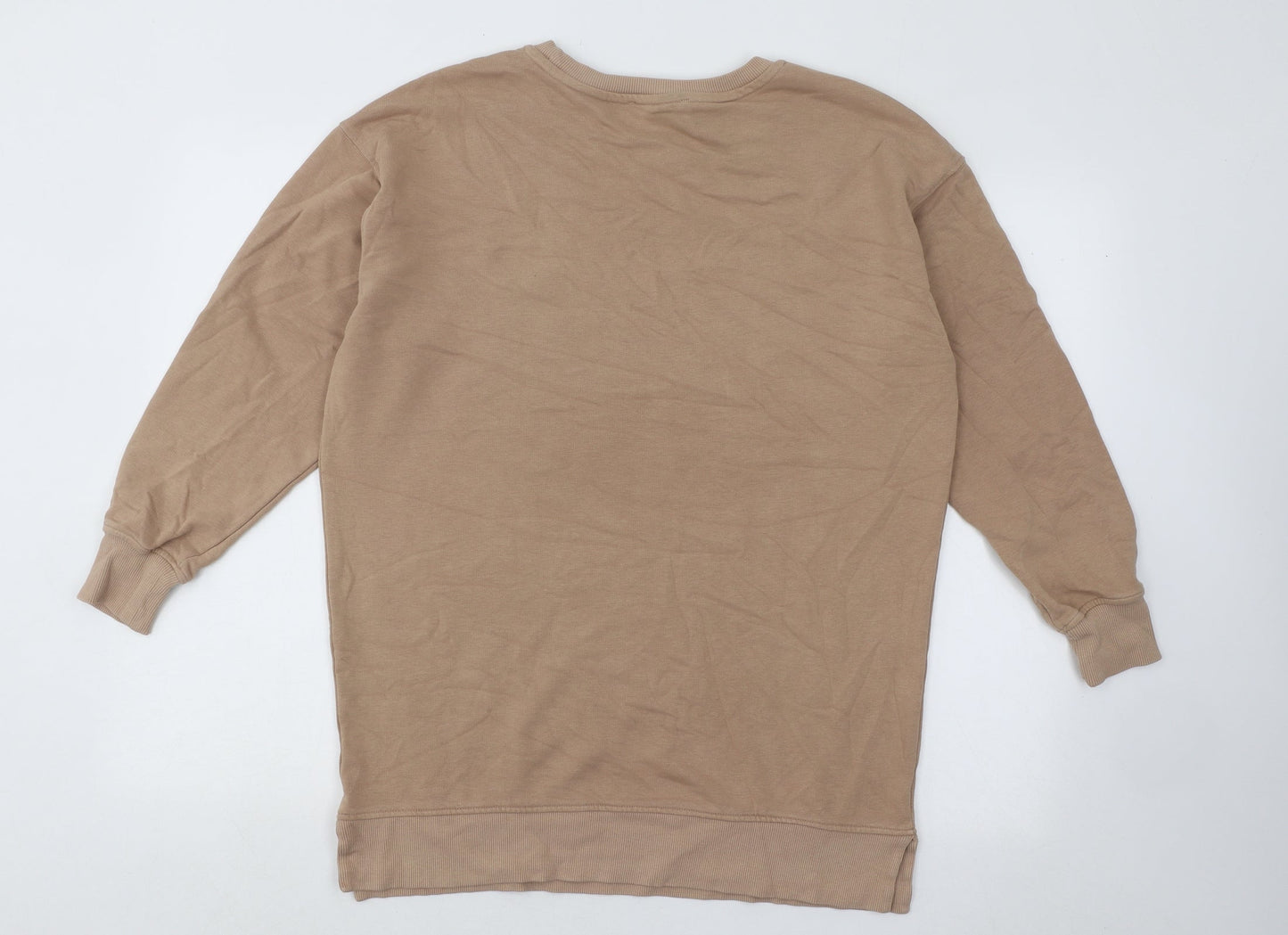Nutmeg Womens Brown Cotton Pullover Sweatshirt Size 8 Pullover