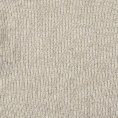 Marks & Spencer Mens Beige V-Neck Acrylic Pullover Jumper Size XL