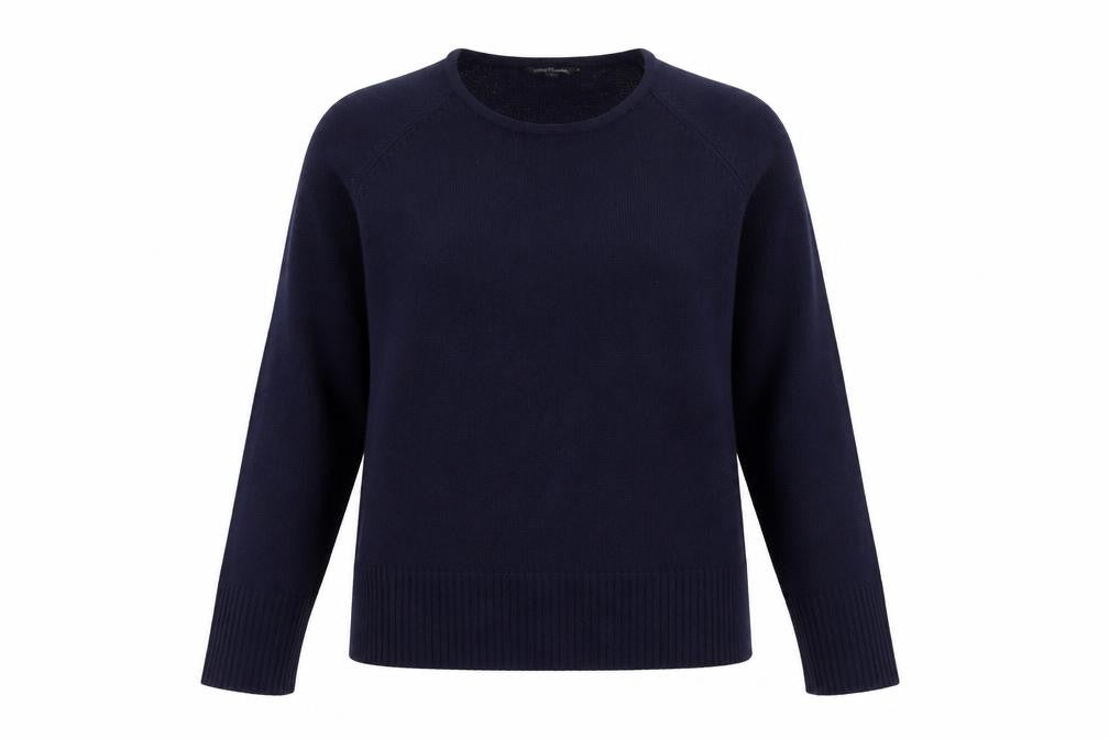Sarah Hamilton Womens Blue Round Neck Acrylic Pullover Jumper Size L