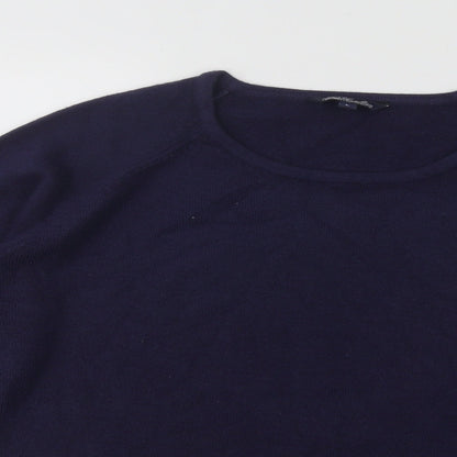 Sarah Hamilton Womens Blue Round Neck Acrylic Pullover Jumper Size L