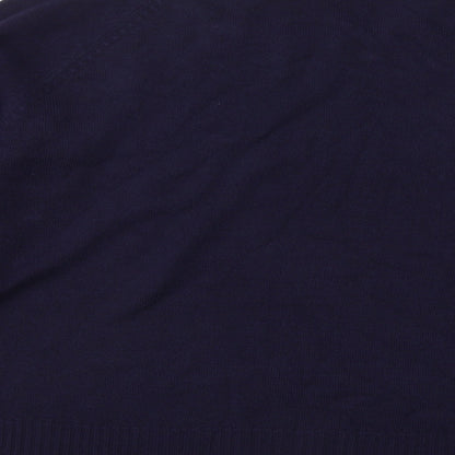 Sarah Hamilton Womens Blue Round Neck Acrylic Pullover Jumper Size L
