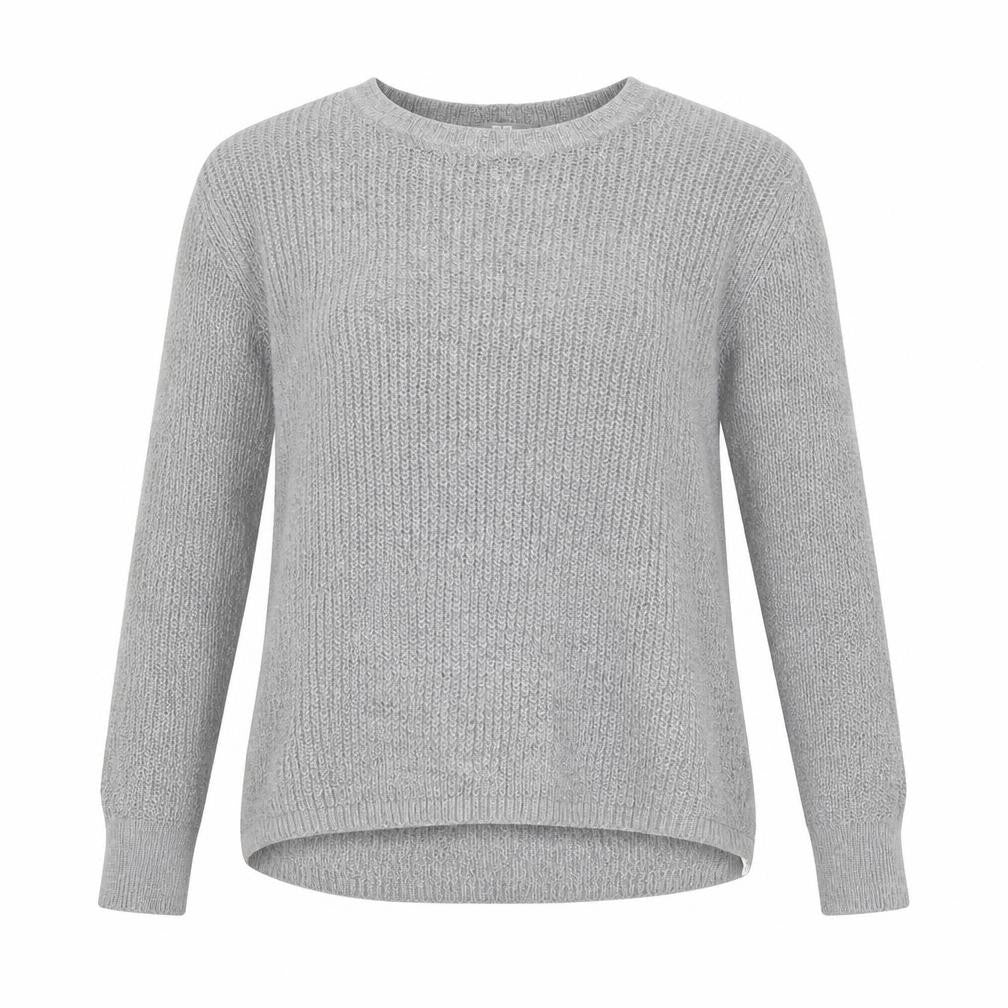 Preworn Womens Grey Round Neck Nylon Pullover Jumper Size L