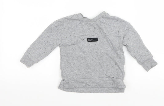 George Baby Grey Polyester Pullover T-Shirt Size 12-18 Months Round Neck Pullover - Not now. Maybe Tomorrow