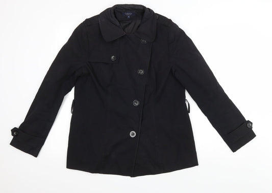 Debenhams Womens Black Jacket Size 12 Button